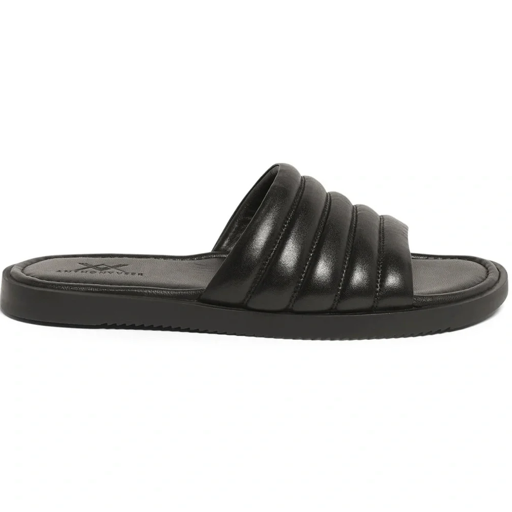 Anthony Veer Men’s Key West Leather Slide Sandals